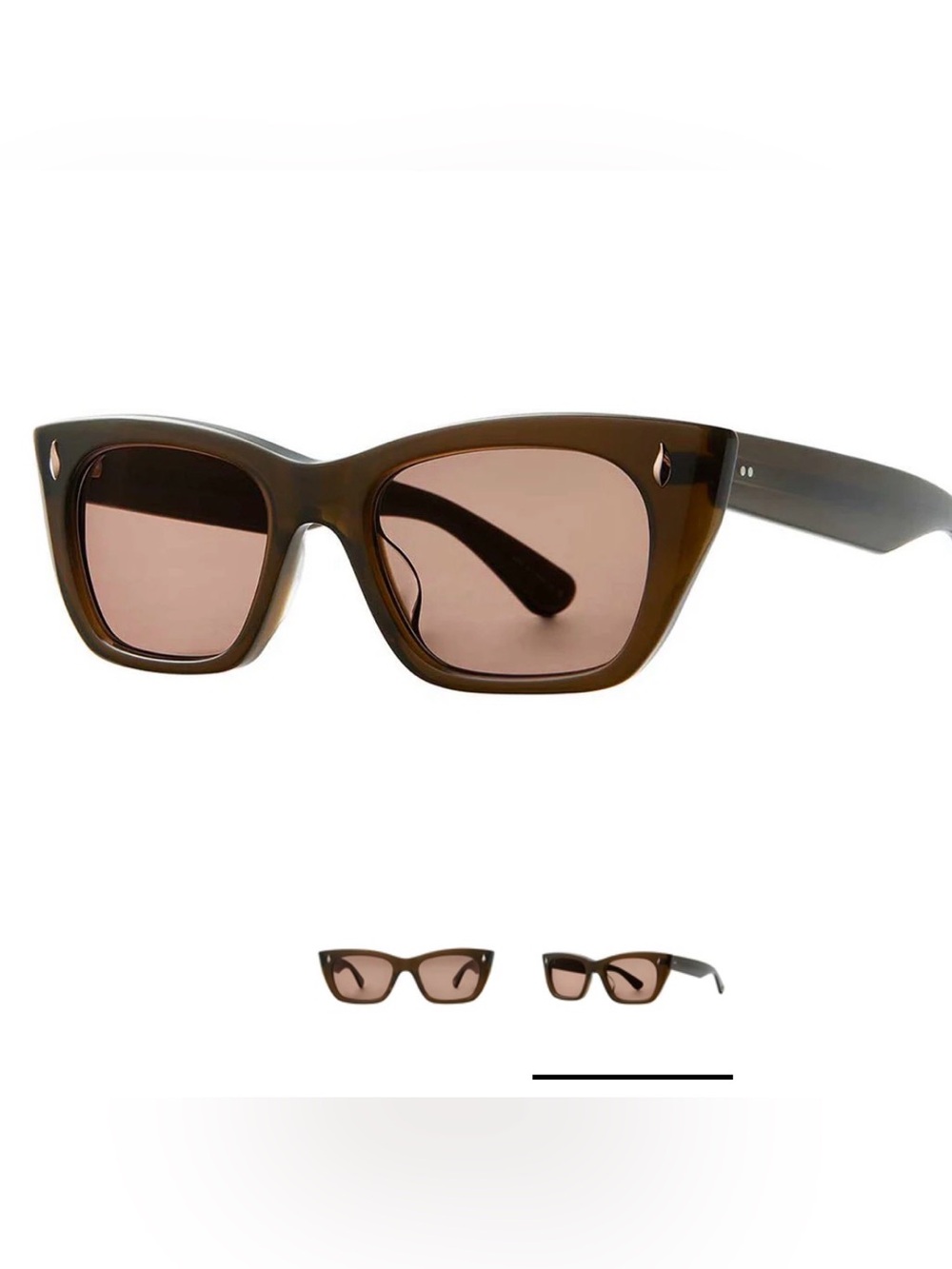 GARRETT LEIGHT WEBSTER 2138-49-MSTO/BOR SQUARE SUNGLASSES